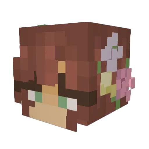 exe_Excellent Minecraft avatar head, 3D render