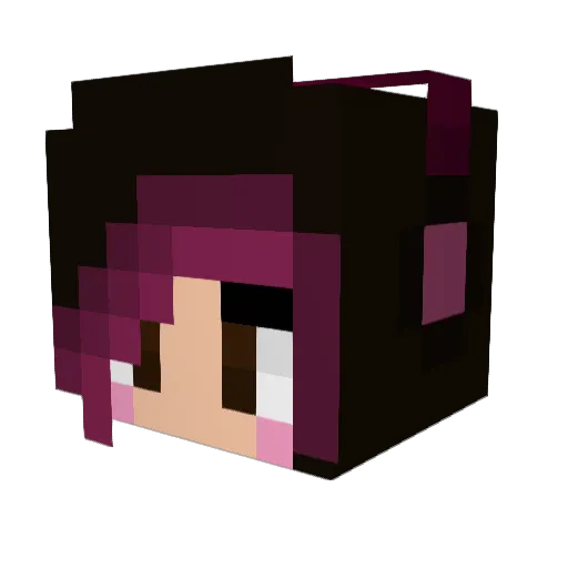 execrat Minecraft avatar head, 3D render