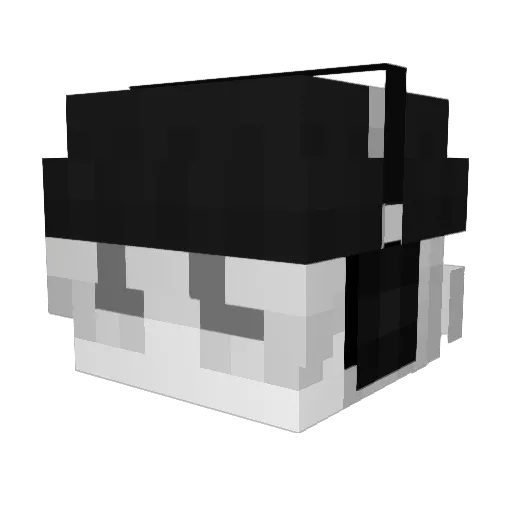 exenid Minecraft avatar head, 3D render