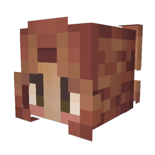 exequielle Minecraft avatar head, 3D render