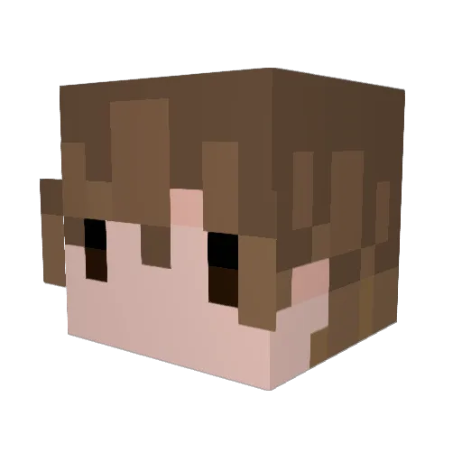 exequien Minecraft avatar head, 3D render