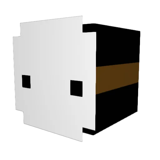 exfinidy Minecraft avatar head, 3D render