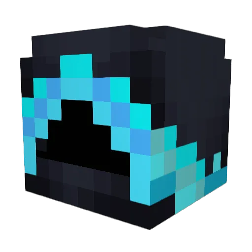 exflnty Minecraft avatar head, 3D render