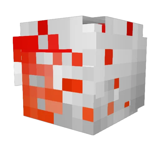 exgex Minecraft avatar head, 3D render
