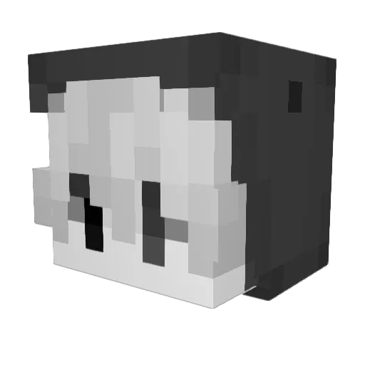 exgz Minecraft avatar head, 3D render