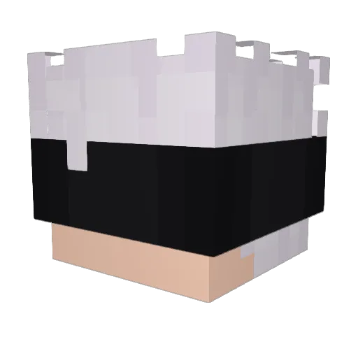 exiIIIe Minecraft avatar head, 3D render