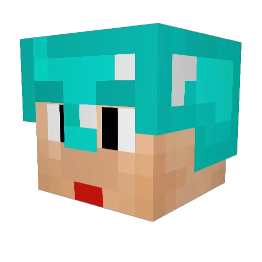 exigegamer Minecraft avatar head, 3D render