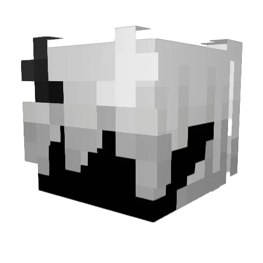 exileshima Minecraft avatar head, 3D render