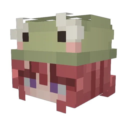 exint123 Minecraft avatar head, 3D render