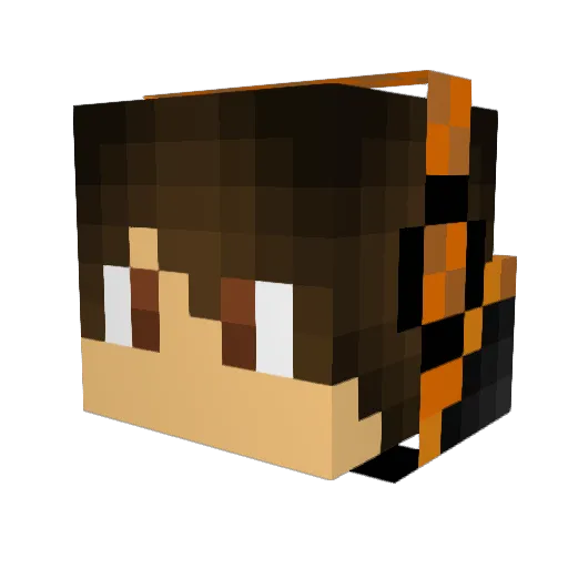 exio2 Minecraft avatar head, 3D render