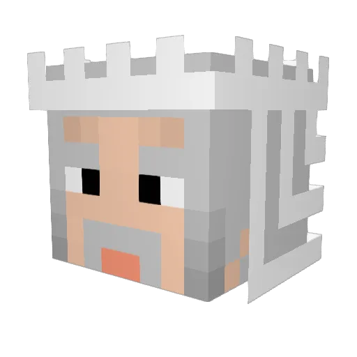 exionis Minecraft avatar head, 3D render