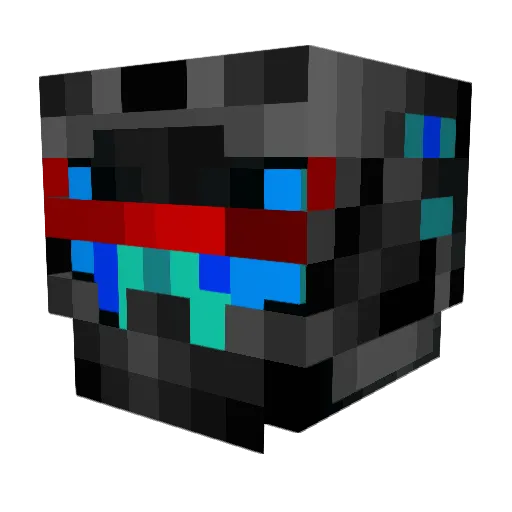 exiosking Minecraft avatar head, 3D render