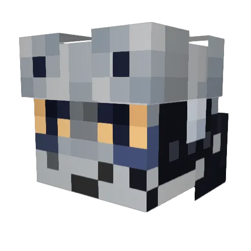 exivoicalty Minecraft avatar head, 3D render