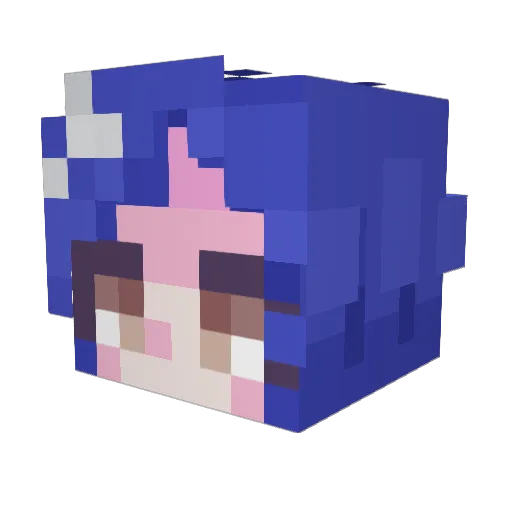 exize17 Minecraft avatar head, 3D render