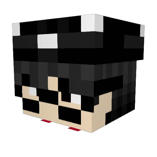 exmakarz Minecraft avatar head, 3D render