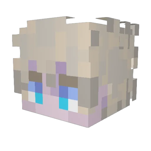 exo6us Minecraft avatar head, 3D render