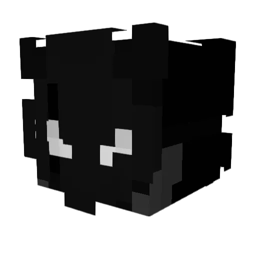 exodio_ Minecraft avatar head, 3D render
