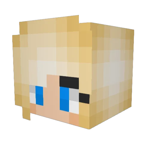 exodise Minecraft avatar head, 3D render