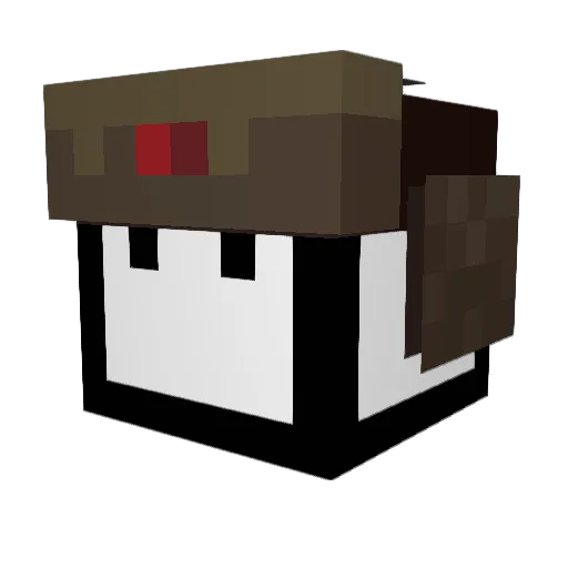 exopotito Minecraft avatar head, 3D render