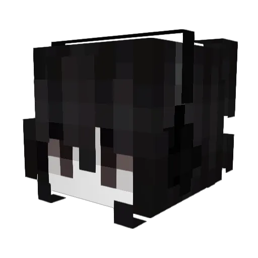 exortion Minecraft avatar head, 3D render