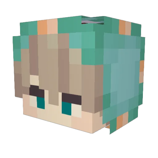 exostaarTI Minecraft avatar head, 3D render