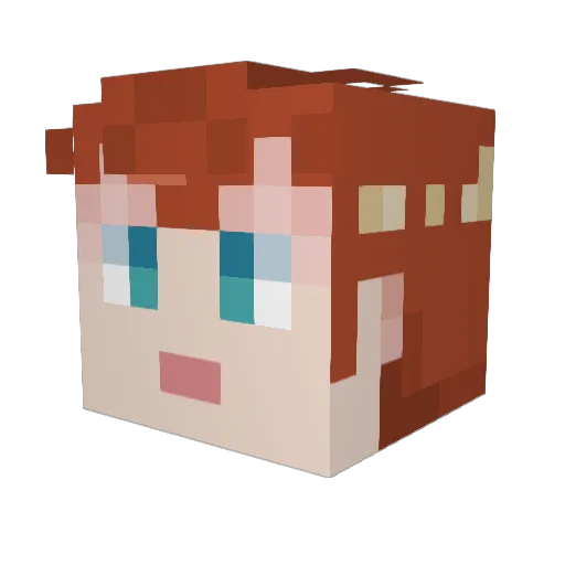 exoticfarters Minecraft avatar head, 3D render