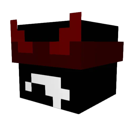 exoverz Minecraft avatar head, 3D render