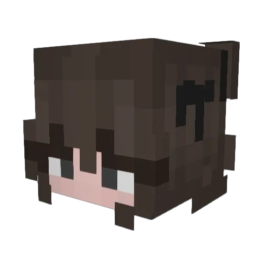 exoworo1 Minecraft avatar head, 3D render