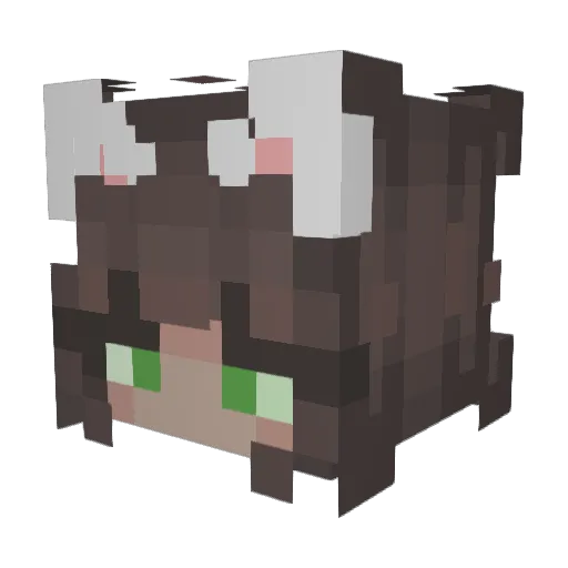 exoyuxx Minecraft avatar head, 3D render