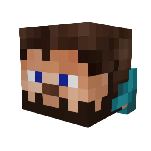 expergamer Minecraft avatar head, 3D render