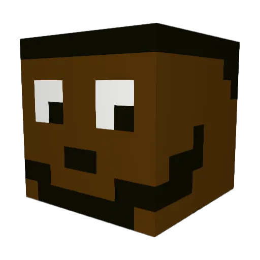 expertlayup Minecraft avatar head, 3D render