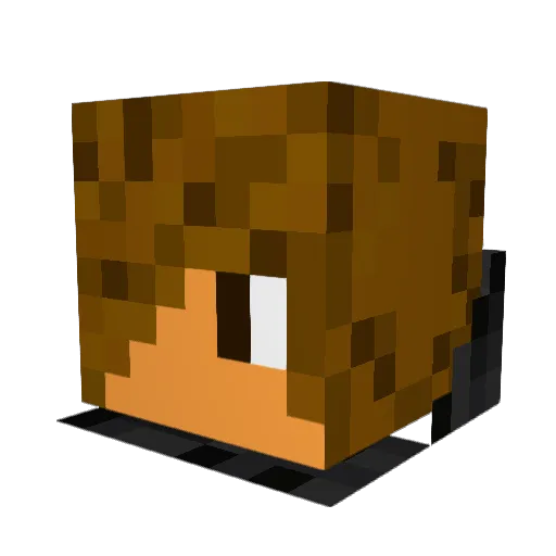 explicitex Minecraft avatar head, 3D render