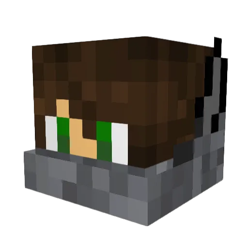 explodedsuger93 Minecraft avatar head, 3D render