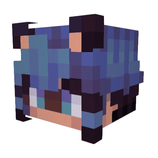 exploreTNT Minecraft avatar head, 3D render