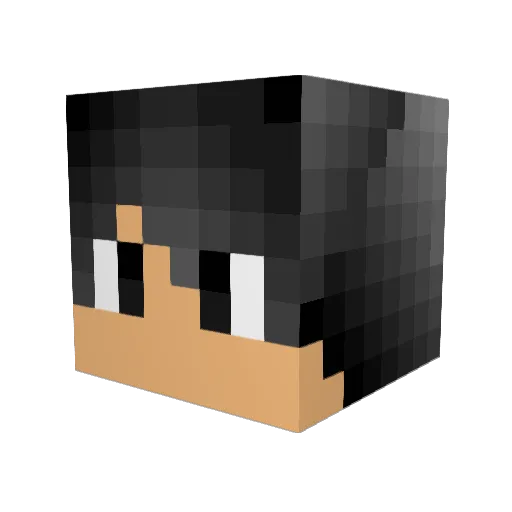 explosiongg Minecraft avatar head, 3D render