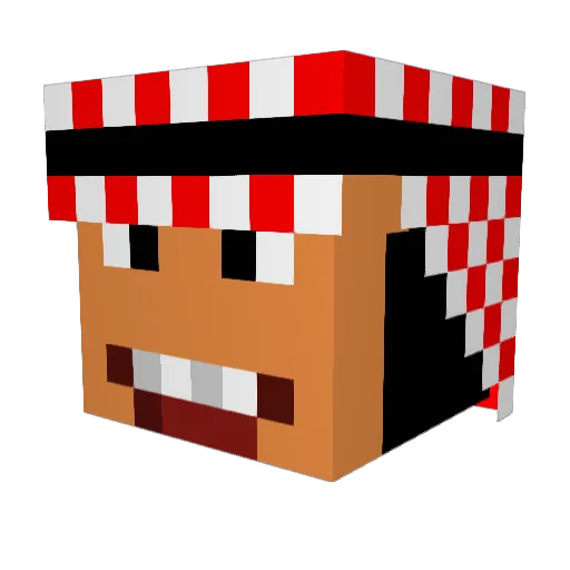 explosionman100 Minecraft avatar head, 3D render