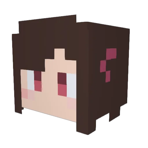 explosivecake Minecraft avatar head, 3D render