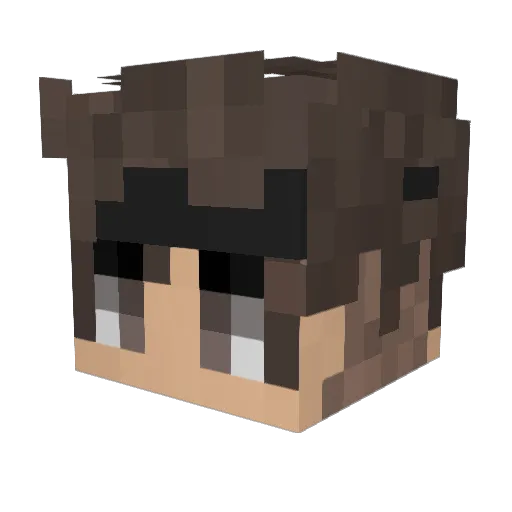 exposeyabih Minecraft avatar head, 3D render