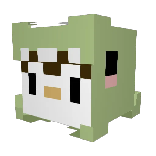 expressonYT Minecraft avatar head, 3D render