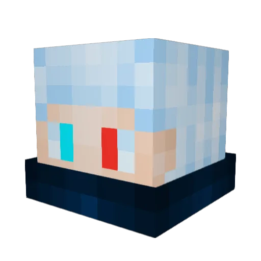 exsabius Minecraft avatar head, 3D render