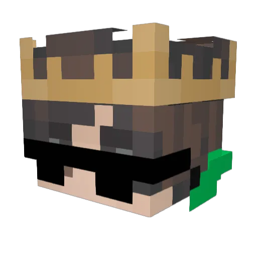 exsodoxdxx Minecraft avatar head, 3D render