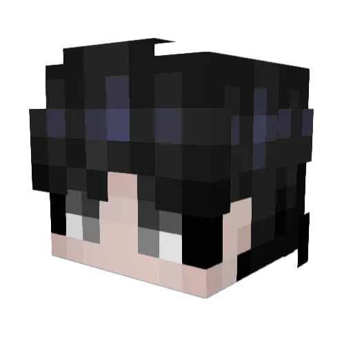 extazey Minecraft avatar head, 3D render