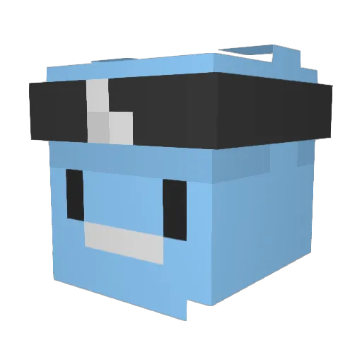 extendedlife Minecraft avatar head, 3D render