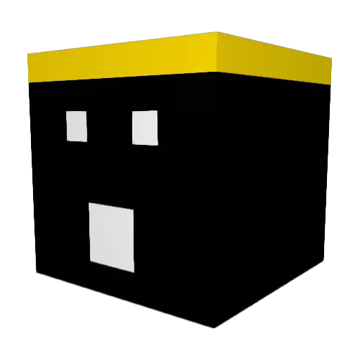 extopu Minecraft avatar head, 3D render
