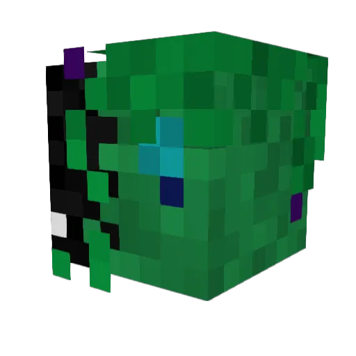 extra_chocolate Minecraft avatar head, 3D render