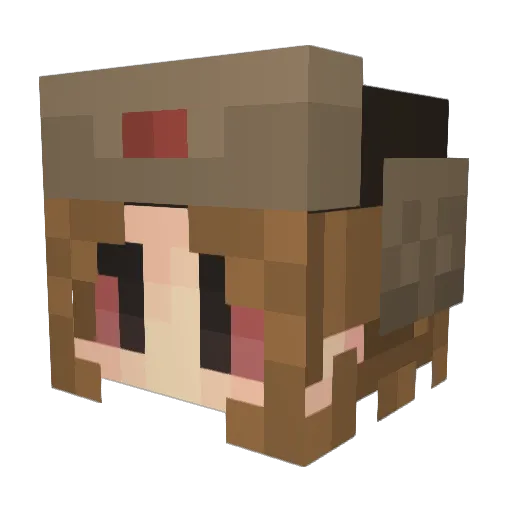 extra_crispy0 Minecraft avatar head, 3D render