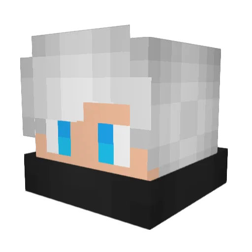 extrablocks Minecraft avatar head, 3D render