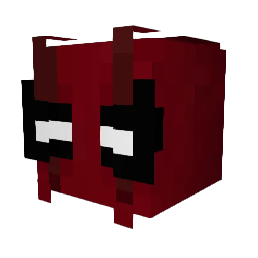extracrispy_12 Minecraft avatar head, 3D render