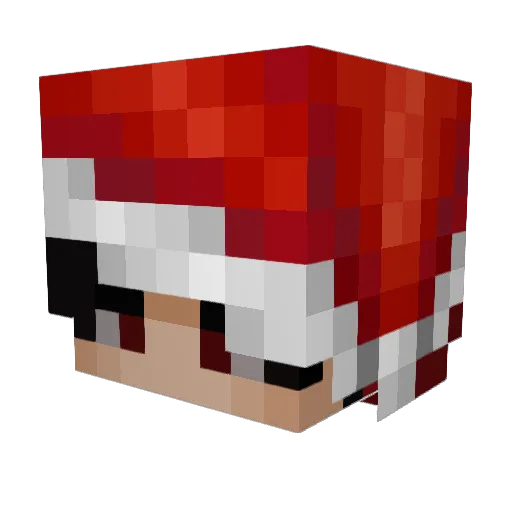 extraishim Minecraft avatar head, 3D render