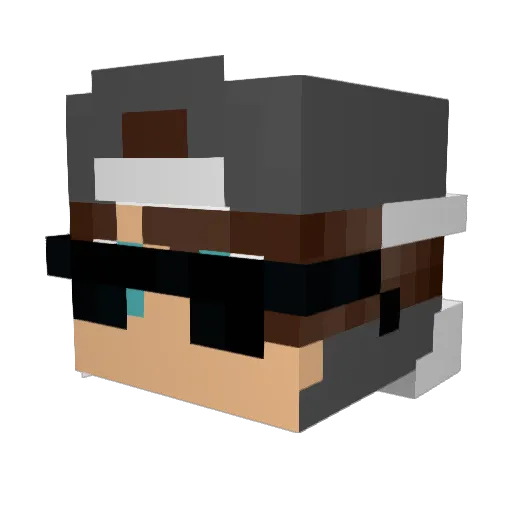 extred19 Minecraft avatar head, 3D render